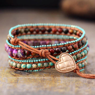 Boho Chic Jasper Wrap Bracelet-Your Soul Place